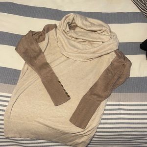 Thin knit cowl neck sweater